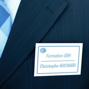 Badge nominatif et porte-badge