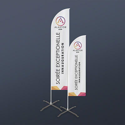 Drapeau extérieur personnalisable 1 COPYTOP