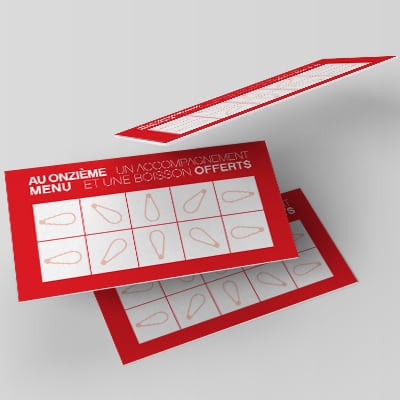 Carte de fidélité 4 COPYTOP