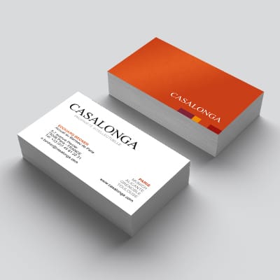 Impression cartes de visite professionnelle et personnalisée 4 COPYTOP