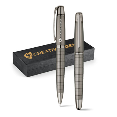 Coffret luxe 2 stylos personnalisé 1 COPYTOP