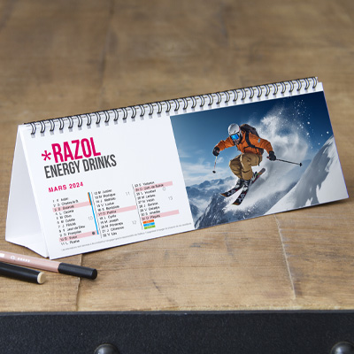 Calendrier de bureau chevalet 1 COPYTOP
