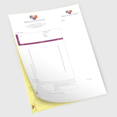 Impression de facture - facturier 1 COPYTOP