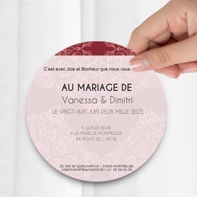 Faire-part de mariage personnalisé 3 COPYTOP
