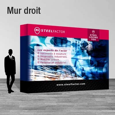 Mur d'image courbé ou droit personnalisable  2 COPYTOP