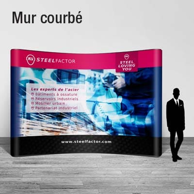 Mur d'image courbé ou droit personnalisable  3 COPYTOP
