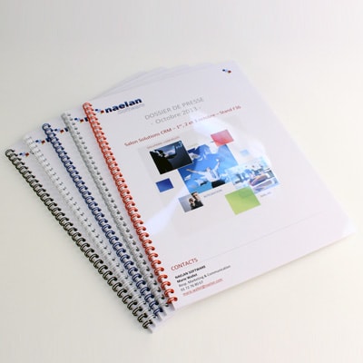Imprimez votre dossier avec reliure spirale 4 COPYTOP