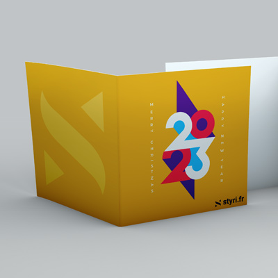 Carte de voeux personnalisable 1 COPYTOP