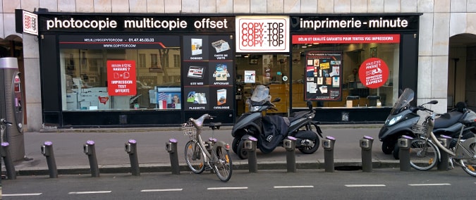 Vitrine imprimeur COPY-TOP Neuilly-Sur-Seine | agence