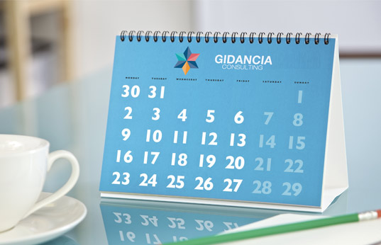 Calendrier chevalet COPY-TOP