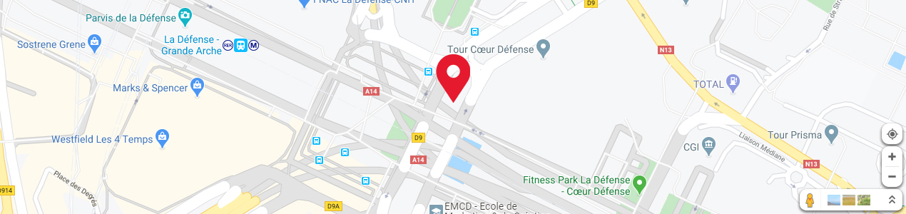 Localisation de votre imprimeur COPY-TOP La Défense