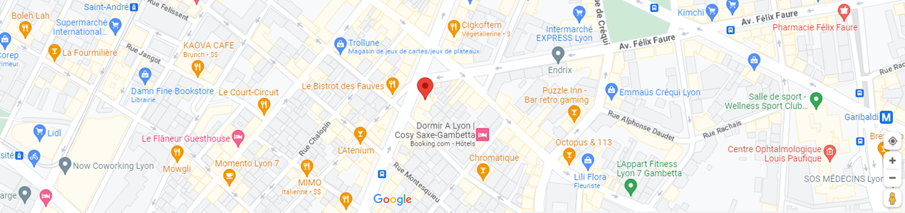 Localisation de votre imprimeur COPY-TOP Lyon Jaurès