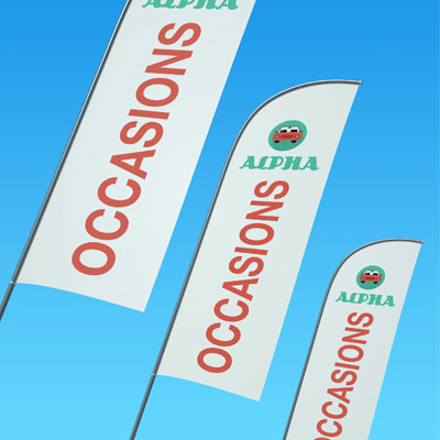 Drapeau aile publicitaire 1 COPYTOP